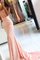Ärmelloses Normale Taille Meerjungfrau Spaghetti Träger Abendkleid mit Applikation - Bild 1