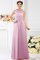 A linie Empire Taille Perlenbesetztes Sittsames Bodenlanges Brautjungfernkleid - Bild 21