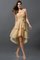 A-Linie Prinzessin Chiffon Reißverschluss Brautjungfernkleid mit Herz-Ausschnitt - Bild 12