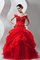 Schulterfrei Perlenbesetztes Gesticktes Duchesse-Linie Partykleid mit Pick-Ups - Bild 1