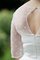 A-Line Perlenbesetztes Schlichtes Konservatives Brautkleid mit Halben Ärmeln - Bild 2