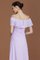 Chiffon Beliebt A-Line Prinzessin Gerüschtes Asymmetrisch Bodenlanges Brautjungfernkleid - Bild 8