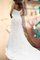 Traum Meerjungfrau Normale Taille Ärmelloses Brautkleid mit Herz-Ausschnitt mit Bordüre - Bild 2