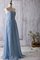 A-Line Chiffon Gerüschtes Brautjungfernkleid ohne Träger mit Reißverschluss - Bild 2