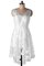 A-Line Chiffon Ärmelloses Brautkleid mit Applikation mit Bordüre - Bild 1