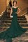 Schulterfrei Neuere Meerjungfrau Stil Sweep Zug Abendkleid mit Rüschen aus Paillette - Bild 1