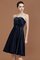 Prinzessin Ärmellos a linie Glamourös Herz-Ausschnitt Knielanges Brautjungfernkleid - Bild 7
