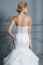 Herz-Ausschnitt Unglaublich Sweep Zug Meerjungfrau Ärmellos Brautkleid mit Rüschen - Bild 8