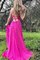 Prinzessin Normale Taille A Linie Besondere Abendkleid aus Chiffon mit Sweep Zug - Bild 2