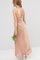 A-Line Vorne Geschlitztes Chiffon Extravagantes Brautjungfernkleid ohne Ärmeln - Bild 2