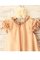 Prinzessin Chiffon Kurze Ärmeln Wadenlanges Blumenmädchenkleid mit Empire Taille - Bild 5