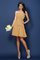Ein Schulterfreies Trägerlos Mini Brautjungfernkleid aus Chiffon mit Blume - Bild 12