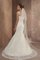 Gerüschtes Gericht Schleppe Sittsames Brautkleid mit Bordüre aus Spitze - Bild 2