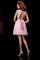 A Linie Prinzessin Mini Abiballkleid ohne Ärmeln aus Elastischer gewebter Satin - Bild 2