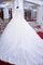 Reißverschluss Tüll Kapelle Schleppe Hübsch Lange Ärmeln Brautkleid mit Bordüre - Bild 2