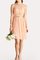 A-Line Chiffon Mini Brautjungfernkleid mit Plissierungen mit Reißverschluss - Bild 2