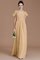 Normale Taille Reißverschluss Prinzessin Gerüschtes Brautjungfernkleid aus Chiffon - Bild 18
