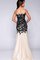 Reißverschluss Sweep Zug Spitze Ballkleid mit Bordüre mit Applike - Bild 2