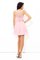 A Linie Chiffon Mini Cocktailkleid mit Reißverschluss mit Applike - Bild 2
