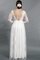 Tüll Lange Ärmeln Bescheidenes Tiefer V-Ausschnitt Brautkleid mit V-Ausschnitt - Bild 2