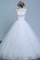 Tüll Ärmellos Duchesse-Linie Brautkleid mit Bordüre mit Natürlicher Taille - Bild 1