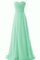A-Line Plissiertes Chiffon Ärmellos Schick Brautjungfernkleid - Bild 1
