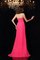 Sweep train Prinzessin Ärmelloses Chiffon Gerüschtes Ballkleid - Bild 2