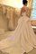 Duchesse-Linie Meerjungfrau Modus Satin Brautkleid mit Bordüre mit Natürlicher Taille - Bild 2