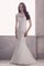 Rückenfreies Einfaches Anständiges Formelles Brautkleid mit Blume - Bild 1