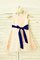 Ärmellos Prinzessin A-Linie Knöchellanges Blumenmädchenkleid mit Reißverschluss - Bild 2