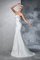 Satin Herz-Ausschnitt Meerjungfrau Normale Taille Ärmelloses Brautkleid - Bild 4