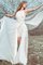Ärmellos Juwel Ausschnitt Modisches Legeres Brautkleid mit Bordüre - Bild 2