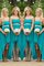 Herz-Ausschnitt Prinzessin Empire Taille A-Linie Brautjungfernkleid aus Chiffon - Bild 1