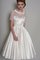 A-Linie Romantisches Informelles Brautkleid mit Knöpfen mit Schmetterlingsknoten - Bild 1