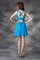 Seide Wie Satin Prinzessin A Linie Empire Taille Mini Abschlusskleid - Bild 2