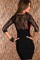 Elasthan Spitze Elegant Damen Bodycon Polyester Club Kleider - Bild 2