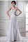 Ärmelloses Chiffon Meerjungfrau Stil Anständiges Brautkleid mit Empire Taille - Bild 1