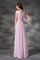 V-Ausschnitt A-Line Empire Taille Reißverschluss Prinzessin Brautjungfernkleid - Bild 30