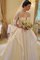 Duchesse-Linie Meerjungfrau Modus Satin Brautkleid mit Bordüre mit Natürlicher Taille - Bild 1