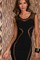 Elegant Bodycon Ausschnitt Polyester Damen Juwel Club Kleider - Bild 1