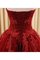 Organza Sweep Train Partykleid mit Bordüre mit Applikation - Bild 2