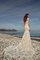 Enges Strand Sweep Train Brautkleid mit Rücken Schnürung mit Applikation - Bild 2