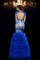 Meerjungfrau Normale Taille Sittsames Bodenlanges Abendkleid mit Applikation - Bild 2