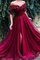 Tüll Große Verkäufe Ärmelloses Prinzessin A-Line Sweep Zug Abendkleid mit Rüschen - Bild 1