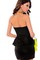 Ausschnitt Schatz Polyester Elegant Damen Minikleid Elasthan Club Kleider - Bild 2