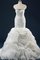 Meerjungfrau Paillette Organza Brautkleid mit Natürlicher Taille mit Rüschen - Bild 1
