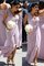Natürliche Taile A-Linie Chiffon Prinzessin Brautjungfernkleid mit Einem Schulter - Bild 1
