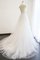 A-Line Spannend Prinzessin Natürliche Taile Brautkleid aus Tüll mit Applike - Bild 2