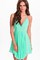 Sexy Rückenfrei Elasthan Minikleid Polyester Club Kleider - Bild 1