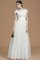 Tüll Prinzessin A-Linie Bodenlanges Brautjungfernkleid mit Schleife - Bild 22
